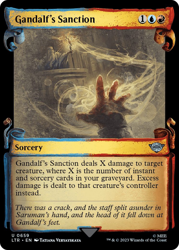 Gandalf's Sanction [The Lord of the Rings: Tales of Middle-Earth Showcase Scrolls] MTG Single Magic: The Gathering  | Multizone: Comics And Games