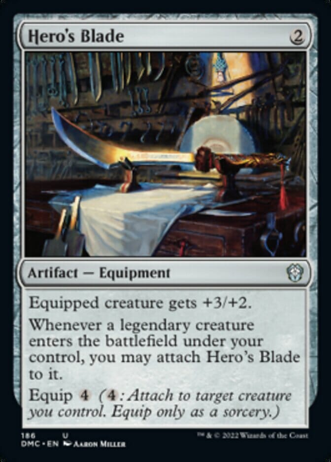 Hero's Blade [Dominaria United Commander] MTG Single Magic: The Gathering  | Multizone: Comics And Games