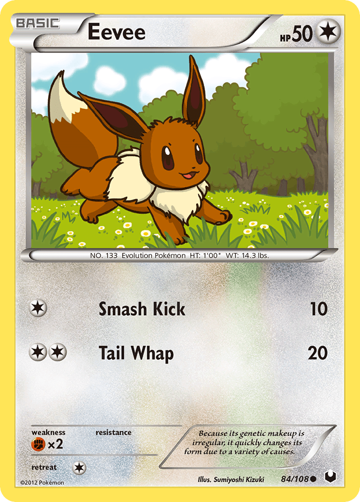 Eevee (84/108) [Black & White: Dark Explorers] Pokemon Single Pokémon  | Multizone: Comics And Games