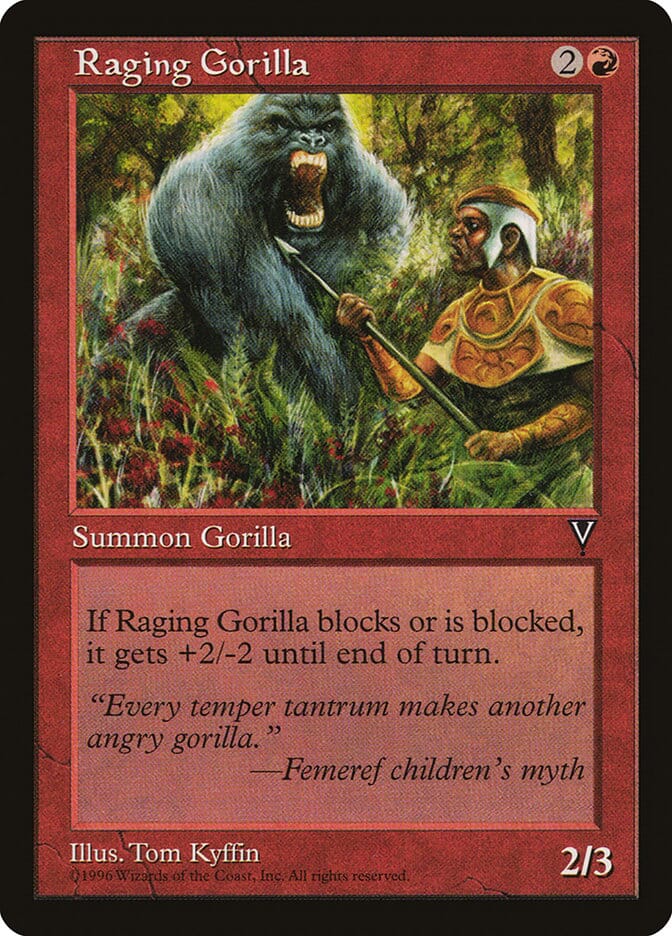 Raging Gorilla [Visions] MTG Single Magic: The Gathering  | Multizone: Comics And Games