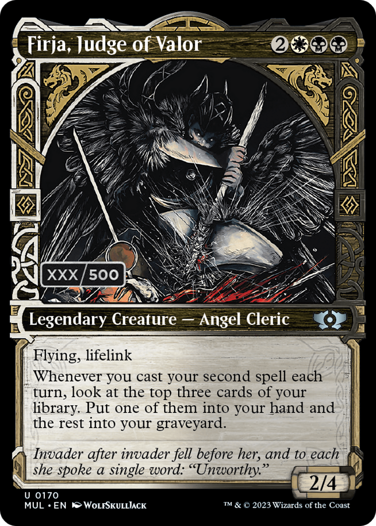 Firja, Judge of Valor (Serialized) [Multiverse Legends] MTG Single Magic: The Gathering  | Multizone: Comics And Games
