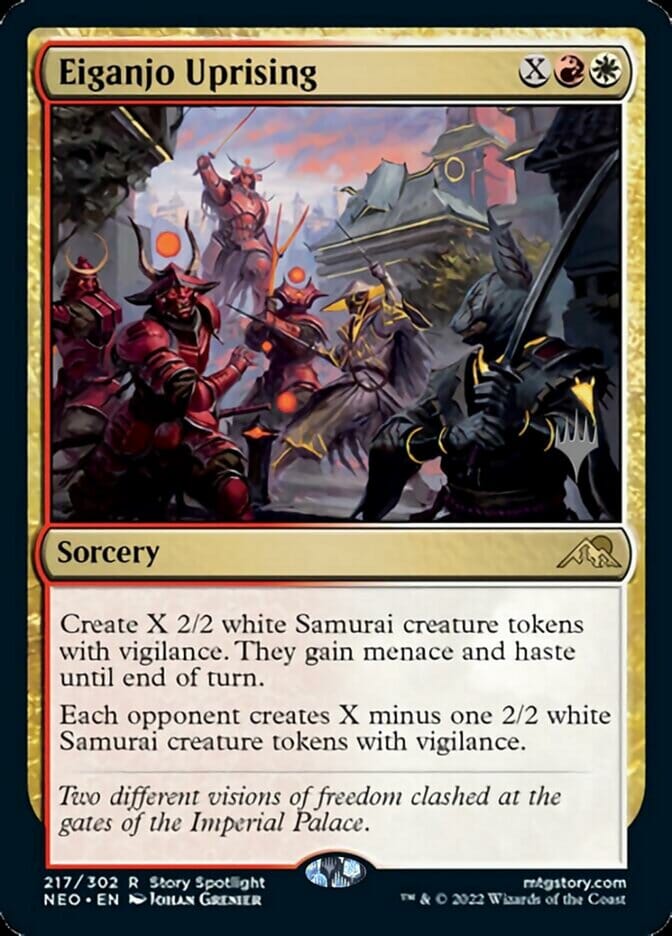 Eiganjo Uprising (Promo Pack) [Kamigawa: Neon Dynasty Promos] MTG Single Magic: The Gathering  | Multizone: Comics And Games