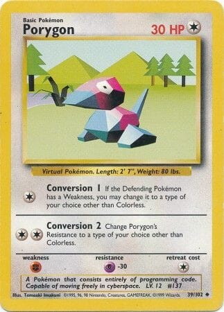 Porygon (39/102) [Base Set Unlimited] Pokemon Single Pokémon  | Multizone: Comics And Games