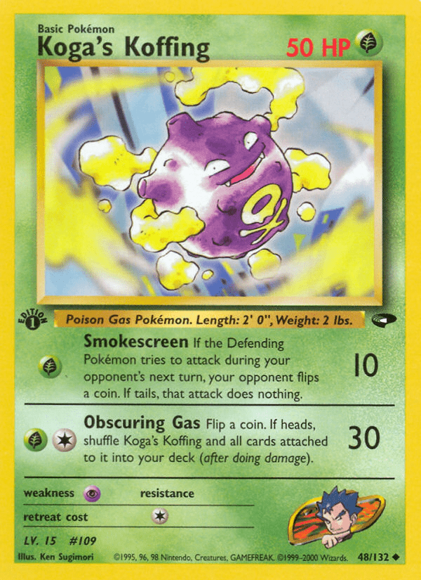 Koga's Koffing (48/132) [Gym Challenge 1st Edition] Pokemon Single Pokémon  | Multizone: Comics And Games