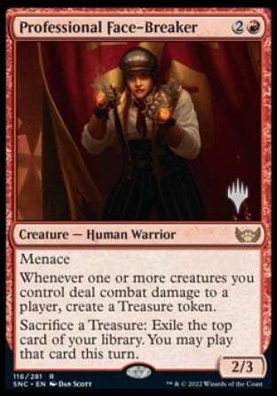 Professional Face-Breaker (Promo Pack) [Streets of New Capenna Promos] MTG Single Magic: The Gathering  | Multizone: Comics And Games