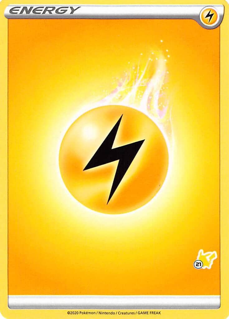 Lightning Energy (Pikachu Stamp #21) [Battle Academy 2022] Pokemon Single Pokémon  | Multizone: Comics And Games