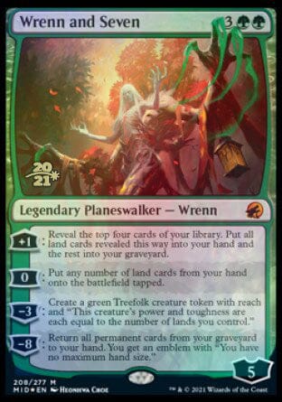 Wrenn and Seven [Innistrad: Midnight Hunt Prerelease Promos] MTG Single Magic: The Gathering  | Multizone: Comics And Games