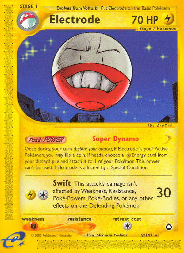 Electrode (8/147) [Aquapolis] Pokemon Single Pokémon  | Multizone: Comics And Games