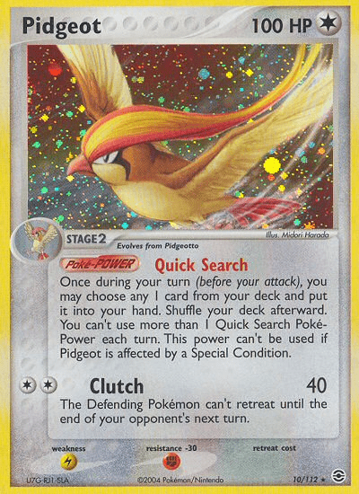 Pidgeot (10/112) [EX: FireRed & LeafGreen] Pokemon Single Pokémon  | Multizone: Comics And Games