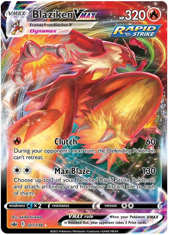 Blaziken VMAX (021/198) [Sword & Shield: Chilling Reign] Pokemon Single Pokémon  | Multizone: Comics And Games