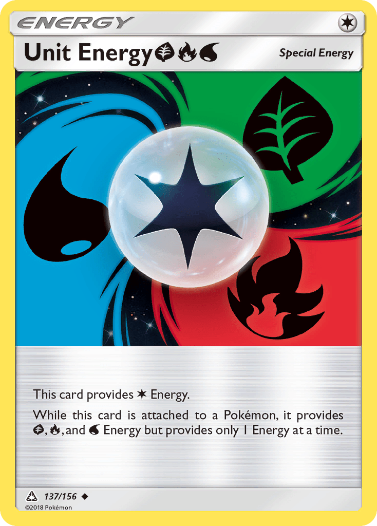 Unit Energy (137/156) (Grass, Fire, Water) [Sun & Moon: Ultra Prism] Pokemon Single Pokémon  | Multizone: Comics And Games