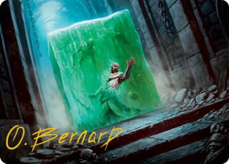 Gelatinous Cube Art Card (Gold-Stamped Signature) [Dungeons & Dragons: Adventures in the Forgotten Realms Art Series] MTG Single Magic: The Gathering  | Multizone: Comics And Games
