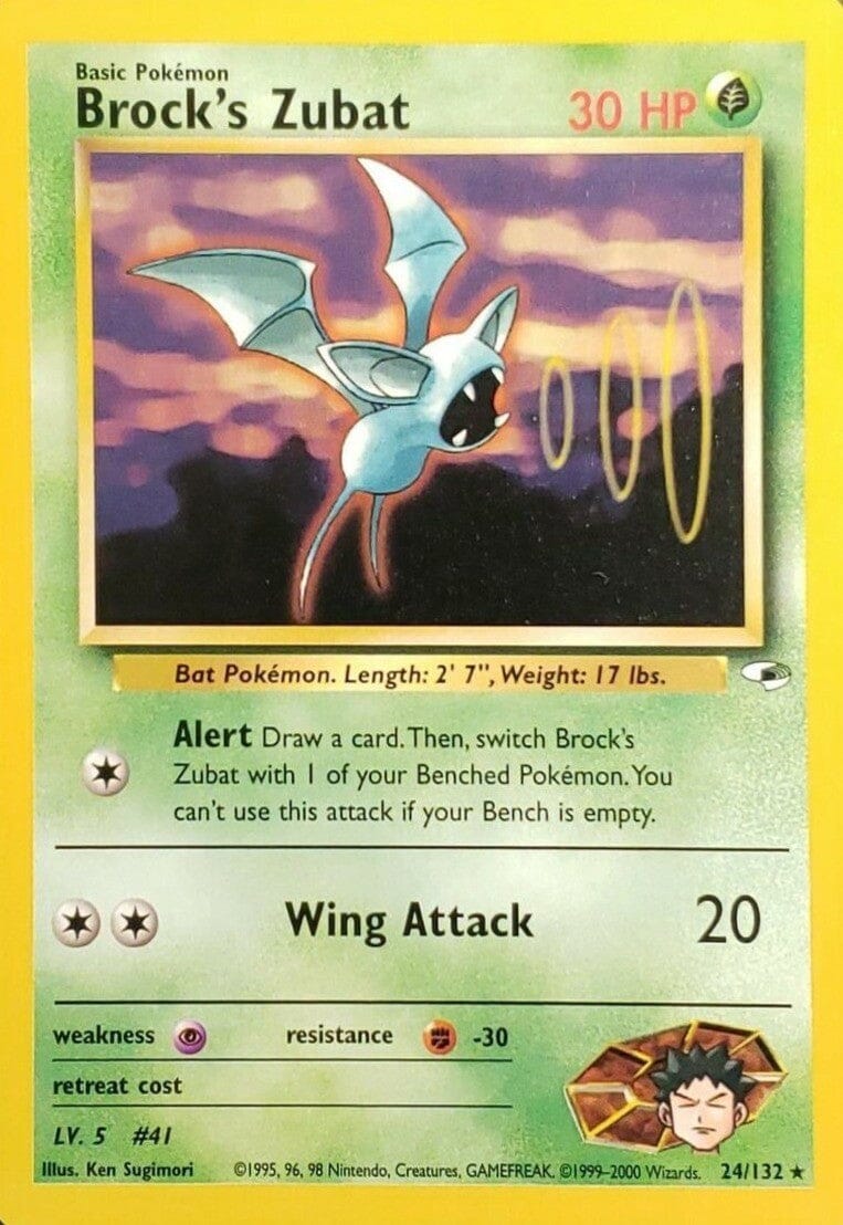 Brock's Zubat (24/132) [Gym Heroes Unlimited] Pokemon Single Pokémon  | Multizone: Comics And Games