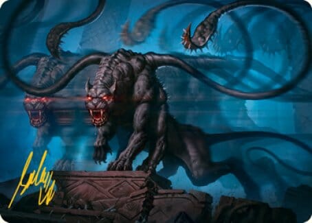 Displacer Beast Art Card (Gold-Stamped Signature) [Dungeons & Dragons: Adventures in the Forgotten Realms Art Series] MTG Single Magic: The Gathering  | Multizone: Comics And Games