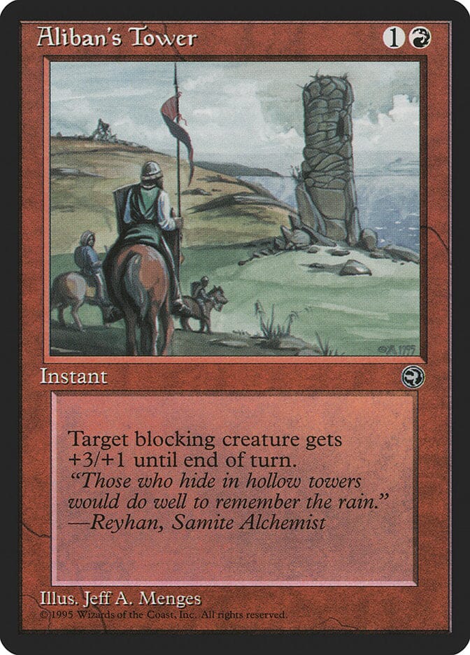 Aliban's Tower (Reyhan Flavor Text) [Homelands] MTG Single Magic: The Gathering  | Multizone: Comics And Games
