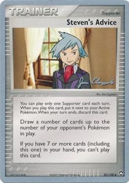 Steven's Advice (83/108) (Psychic Lock - Jason Klaczynski) [World Championships 2008] Pokemon Single Pokémon  | Multizone: Comics And Games