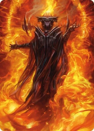 Sauron, the Dark Lord Art Card [The Lord of the Rings: Tales of Middle-earth Art Series] MTG Single Magic: The Gathering  | Multizone: Comics And Games