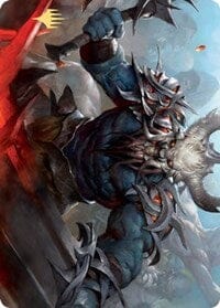 Frenzied Raider Art Card (Gold-Stamped Signature) [Kaldheim: Art Series] MTG Single Magic: The Gathering  | Multizone: Comics And Games