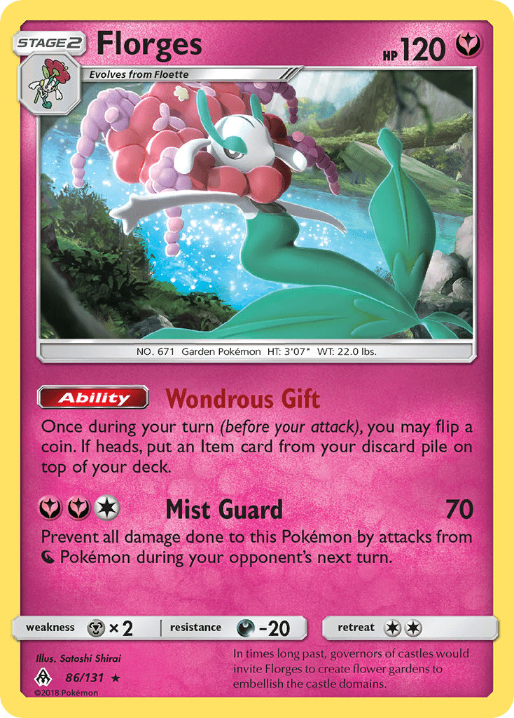Florges (86/131) [Sun & Moon: Forbidden Light] Pokemon Single Pokémon  | Multizone: Comics And Games