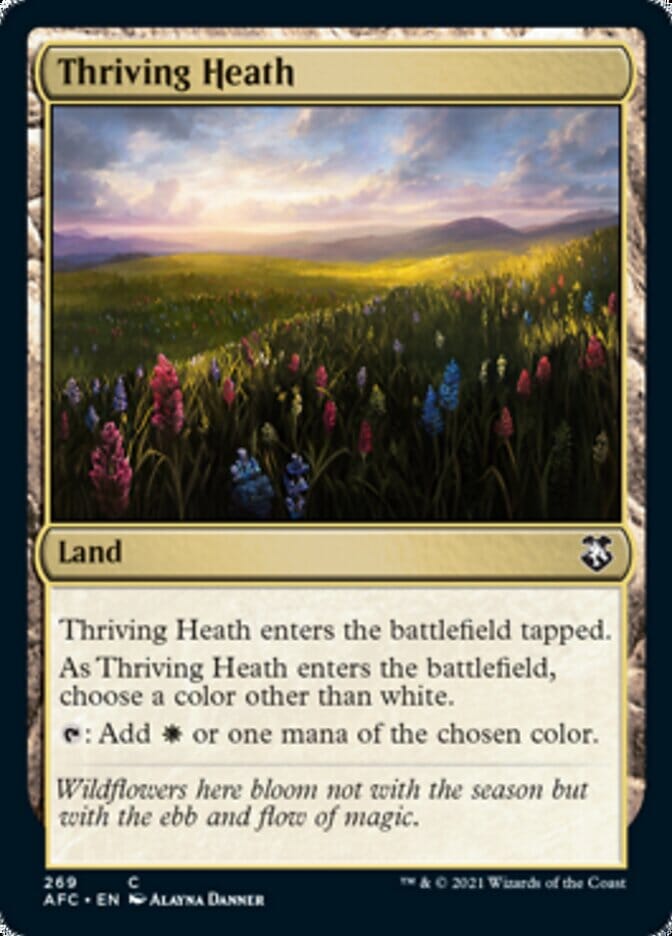 Thriving Heath [Dungeons & Dragons: Adventures in the Forgotten Realms Commander] MTG Single Magic: The Gathering  | Multizone: Comics And Games