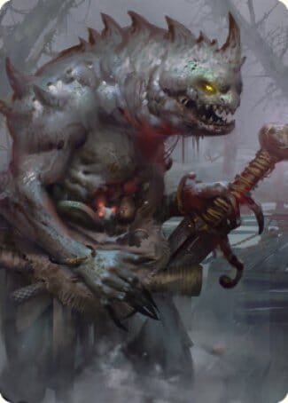 Gray Slaad Art Card [Commander Legends: Battle for Baldur's Gate Art Series] MTG Single Magic: The Gathering  | Multizone: Comics And Games