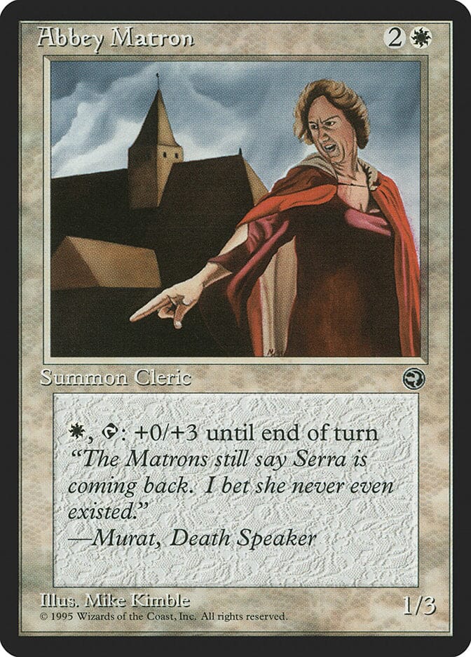 Abbey Matron (Murat Flavor Text) [Homelands] MTG Single Magic: The Gathering  | Multizone: Comics And Games
