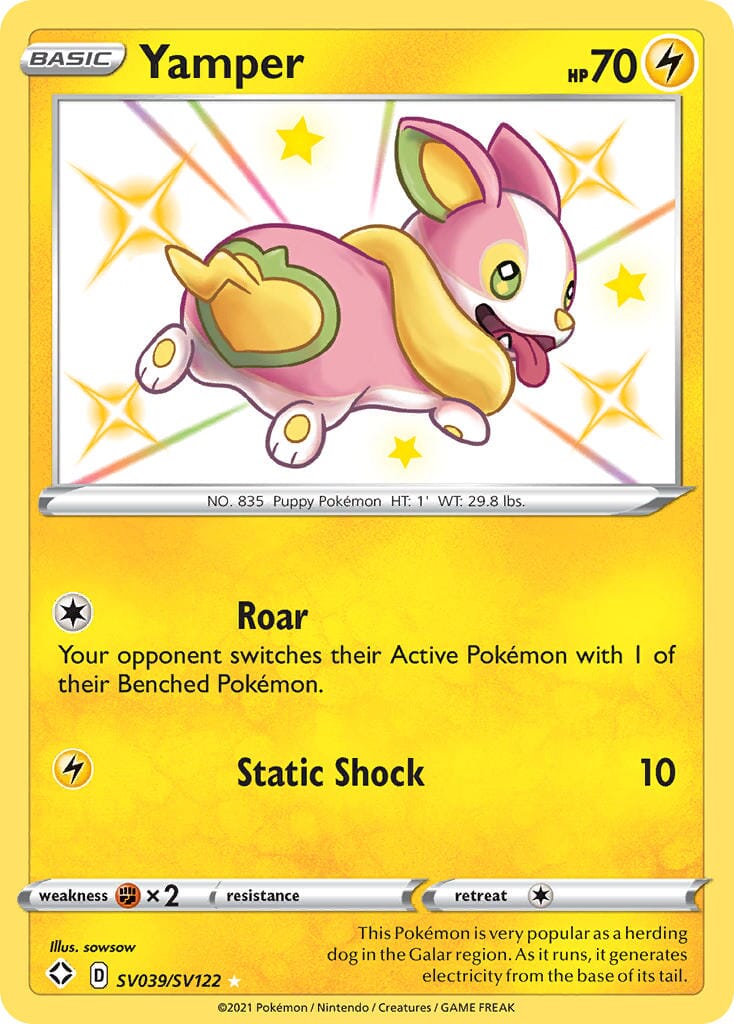 Yamper (SV039/SV122) [Sword & Shield: Shining Fates] Pokemon Single Pokémon  | Multizone: Comics And Games