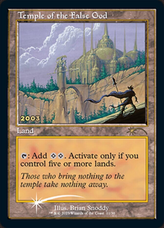 Temple of the False God [30th Anniversary Promos] MTG Single Magic: The Gathering  | Multizone: Comics And Games