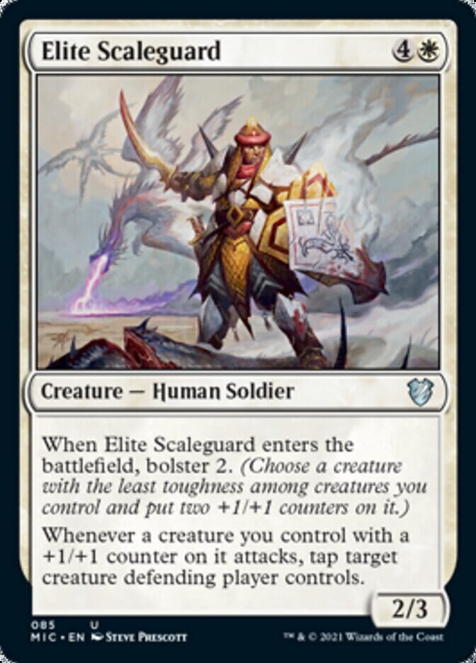 Elite Scaleguard [Innistrad: Midnight Hunt Commander] MTG Single Magic: The Gathering  | Multizone: Comics And Games