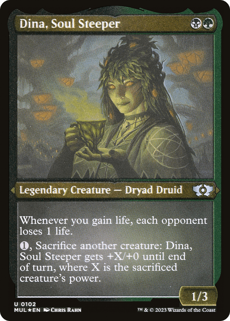 Dina, Soul Steeper (Foil Etched) [Multiverse Legends] MTG Single Magic: The Gathering  | Multizone: Comics And Games