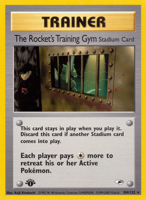The Rocket's Training Gym (104/132) [Gym Heroes 1st Edition] Pokemon Single Pokémon  | Multizone: Comics And Games