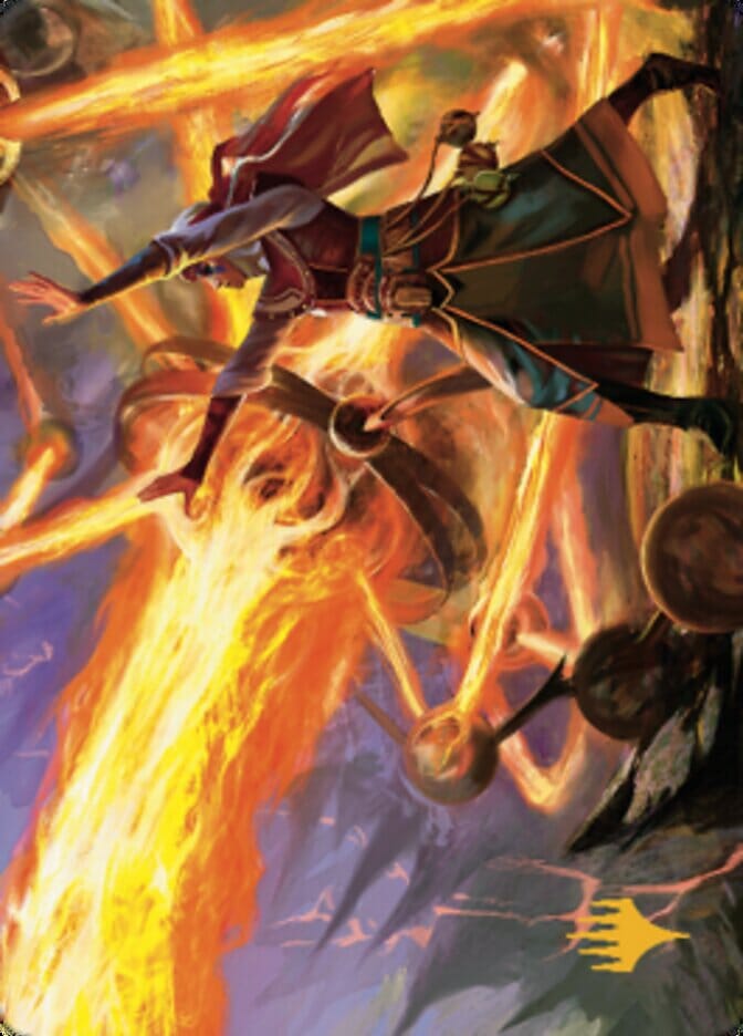 Ghitu Amplifier Art Card (Gold-Stamped Signature) [Dominaria United Art Series] MTG Single Magic: The Gathering  | Multizone: Comics And Games