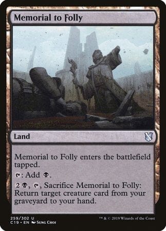 Memorial to Folly [Commander 2019] MTG Single Magic: The Gathering  | Multizone: Comics And Games