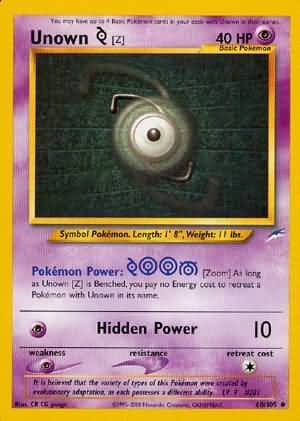 Unown [Z] (60/105) [Neo Destiny Unlimited] Pokemon Single Pokémon  | Multizone: Comics And Games