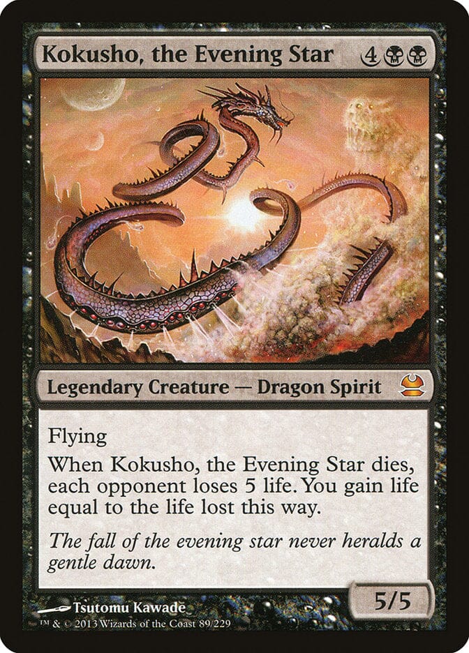 Kokusho, the Evening Star [Modern Masters] MTG Single Magic: The Gathering  | Multizone: Comics And Games