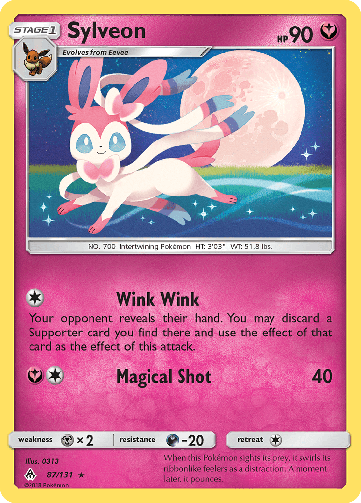 Sylveon (87/131) [Sun & Moon: Forbidden Light] Pokemon Single Pokémon  | Multizone: Comics And Games
