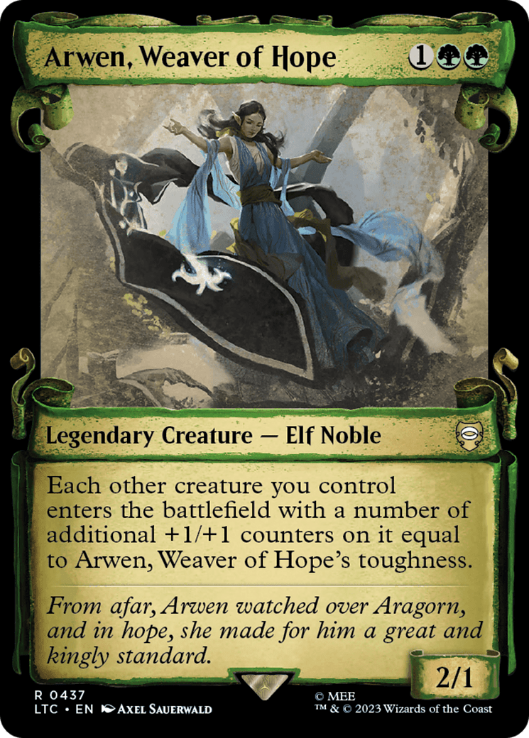 Arwen, Weaver of Hope [The Lord of the Rings: Tales of Middle-Earth Commander Showcase Scrolls] MTG Single Magic: The Gathering  | Multizone: Comics And Games