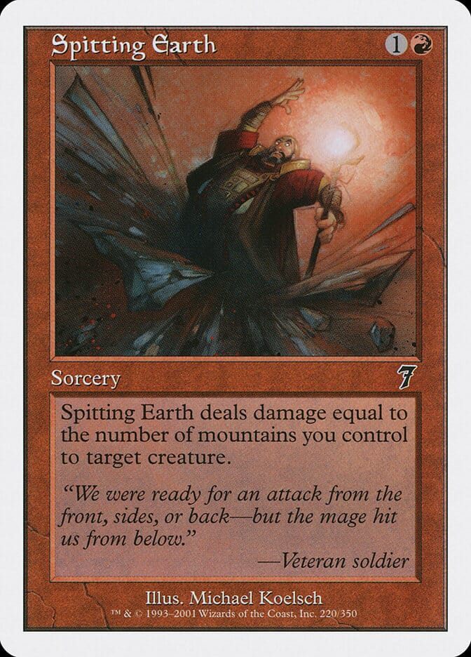 Spitting Earth [Seventh Edition] MTG Single Magic: The Gathering  | Multizone: Comics And Games