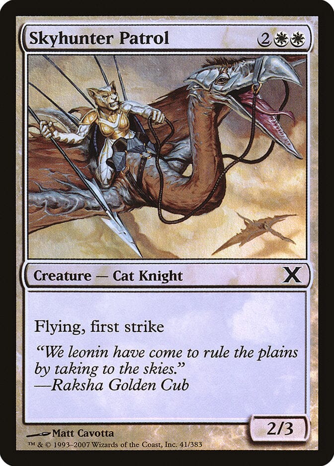 Skyhunter Patrol (Premium Foil) [Tenth Edition] MTG Single Magic: The Gathering  | Multizone: Comics And Games