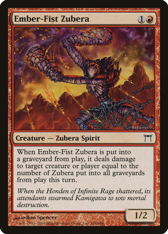 Ember-Fist Zubera [Champions of Kamigawa] MTG Single Magic: The Gathering  | Multizone: Comics And Games