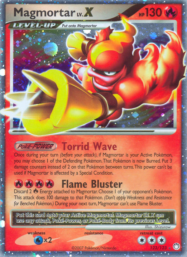 Magmortar LV.X (123/123) [Diamond & Pearl: Mysterious Treasures] Pokemon Single Pokémon  | Multizone: Comics And Games