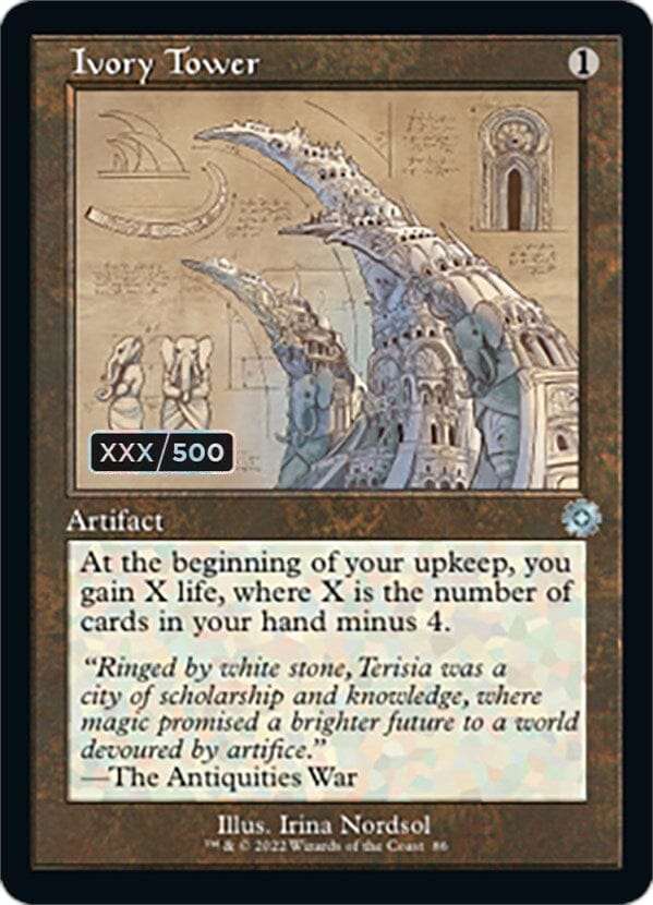 Ivory Tower (Retro Schematic) (Serial Numbered) [The Brothers' War Retro Artifacts] MTG Single Magic: The Gathering  | Multizone: Comics And Games