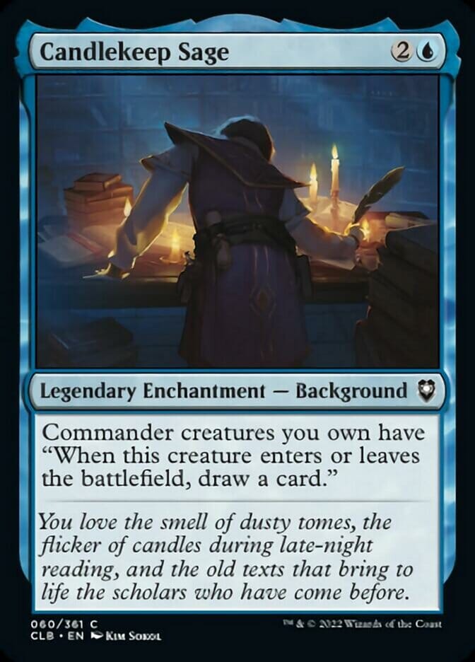 Candlekeep Sage [Commander Legends: Battle for Baldur's Gate] MTG Single Magic: The Gathering  | Multizone: Comics And Games