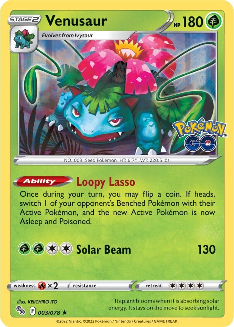 Venusaur (003/078) [Pokémon GO] Pokemon Single Pokémon  | Multizone: Comics And Games