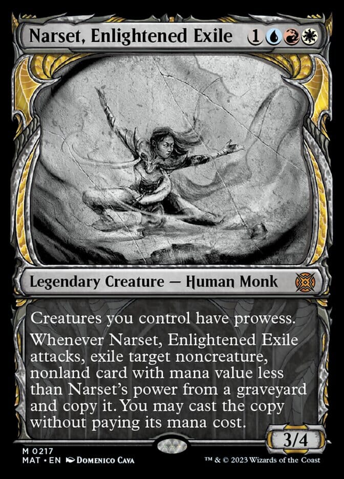 Narset, Enlightened Exile (Showcase Halo Foil) [March of the Machine: The Aftermath] MTG Single Magic: The Gathering  | Multizone: Comics And Games