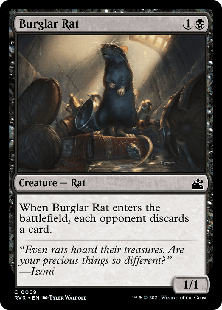 Burglar Rat [Ravnica Remastered] MTG Single Magic: The Gathering  | Multizone: Comics And Games