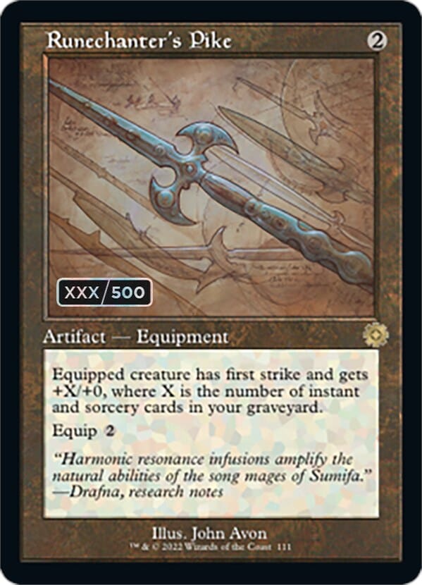 Runechanter's Pike (Retro Schematic) (Serial Numbered) [The Brothers' War Retro Artifacts] MTG Single Magic: The Gathering  | Multizone: Comics And Games