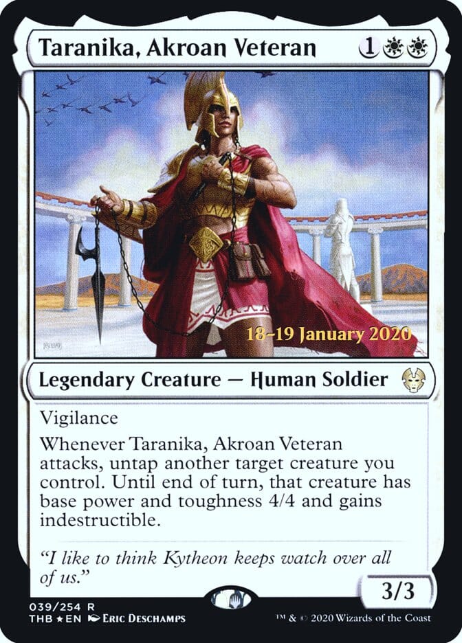 Taranika, Akroan Veteran [Theros Beyond Death Prerelease Promos] MTG Single Magic: The Gathering  | Multizone: Comics And Games