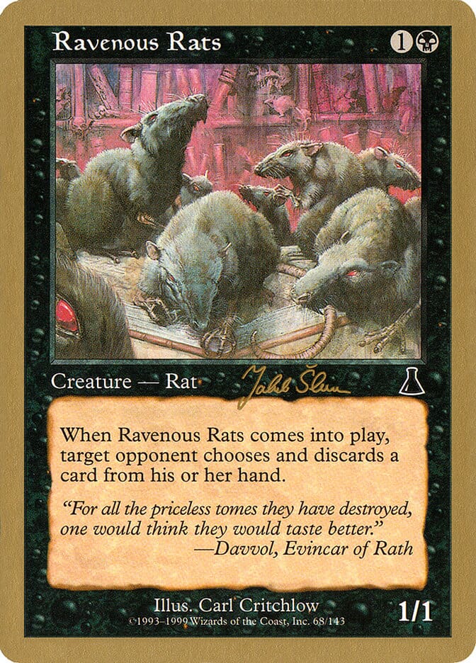 Ravenous Rats (Jakub Slemr) [World Championship Decks 1999] MTG Single Magic: The Gathering  | Multizone: Comics And Games