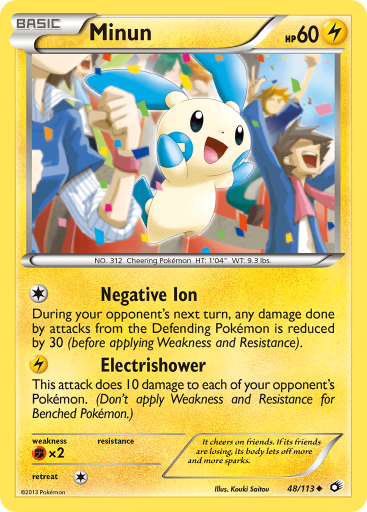 Minun (48/113) [Black & White: Legendary Treasures] Pokemon Single Pokémon  | Multizone: Comics And Games
